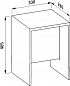 Табурет 33x 28x46,5 см Laufen By Kartell 3.8933.0.082.000.1 | Цвет оранжевый