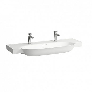 Раковина Laufen The New Classic 120 см 8.1385.8.000.107.1 отверстия под 2 смесителя